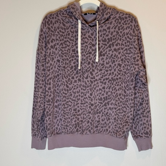 Buffalo David Bitton Tops - Buffalo David Bitton Purple Leopard Hoodie size small